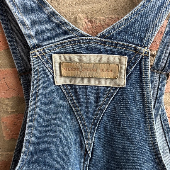 Rare vintage Guess by Georges Marciano denim overalls size small - Picture 4 of 8